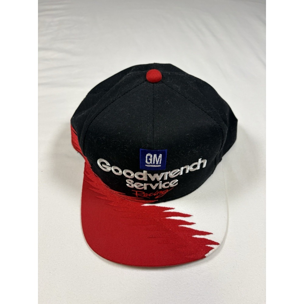 Vintage Dale Earnhardt GM Goodwrench Racing Hat Sawtooth Red White Snapback NWOT
